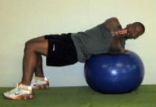 russian twist on a stability ball