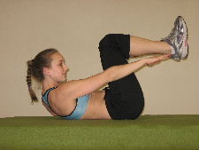 oblique heel touch ab crunches