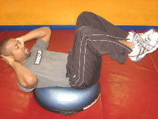 ab exercises on a bosu ball