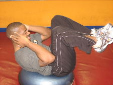 ab exercises on a bosu ball