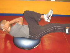 ab exercises on a bosu ball