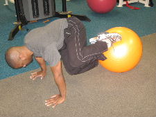 ball oblique roll ins