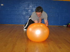 stability ball oblique rolls