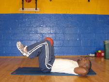 medicine ball reverse ab crunches