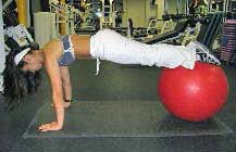Stability ball piques