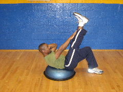 bosu ball ab exercise