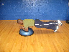 bosu ball planks