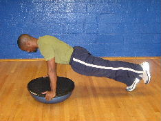 bosu ball planks