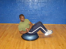 bosu ball russian twists