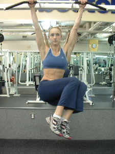 hanging oblique raises