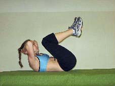 double crunches ab exercise