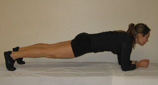 stomach exercise plank pose