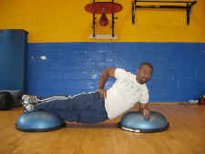 bosu ball side planks