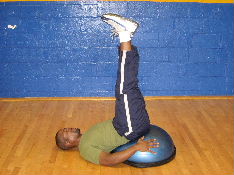 bosu ball leg raises