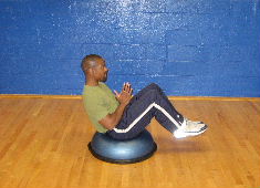 bosu ball russian twist