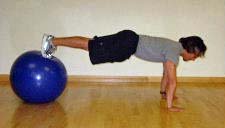 stability ball planks